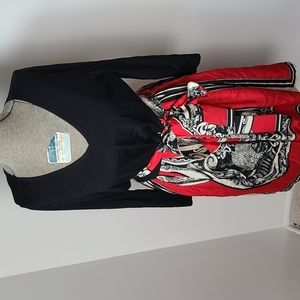 DKNY Scarf Skirt True Love Leopard Print Dress